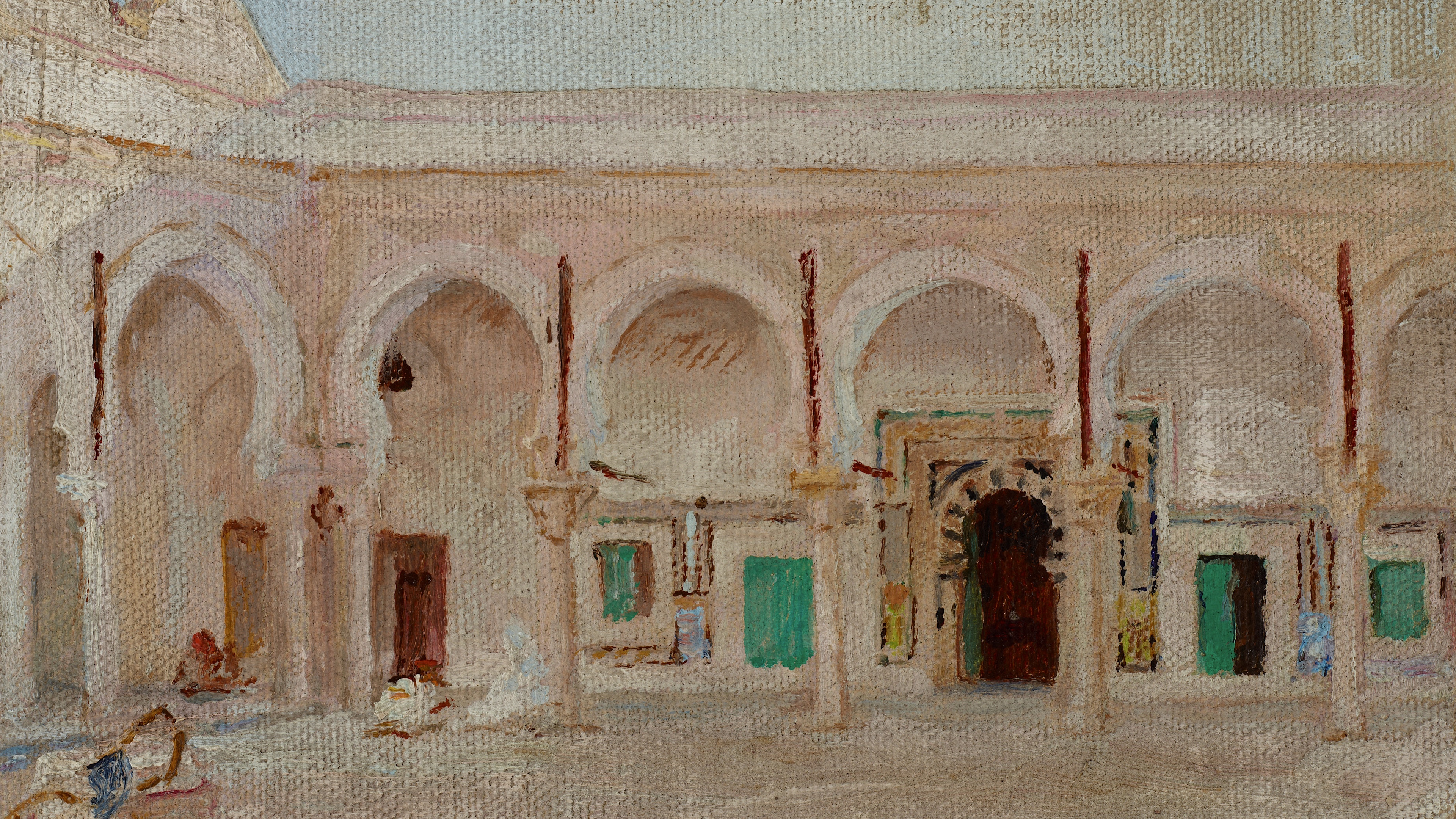 Sunlit Stone Arcade